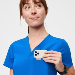 FIGS Royal Blue Catarina - One Pocket Scrub Top